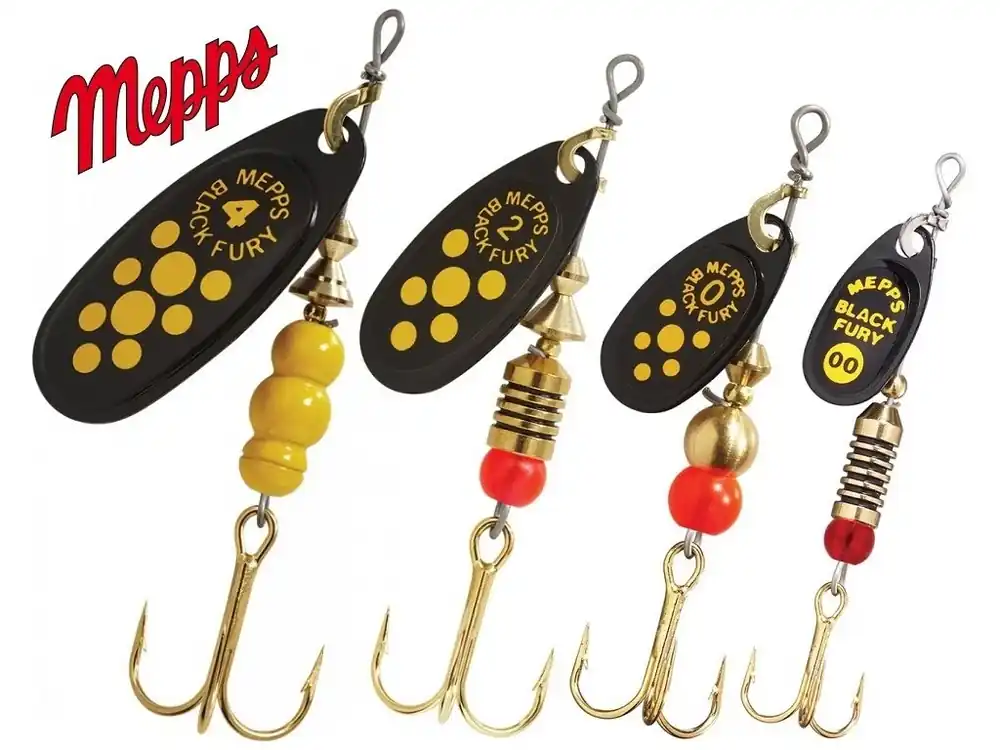 MEPPS rotační třpytka Black Fury Yellow Dot Objednat Nyní