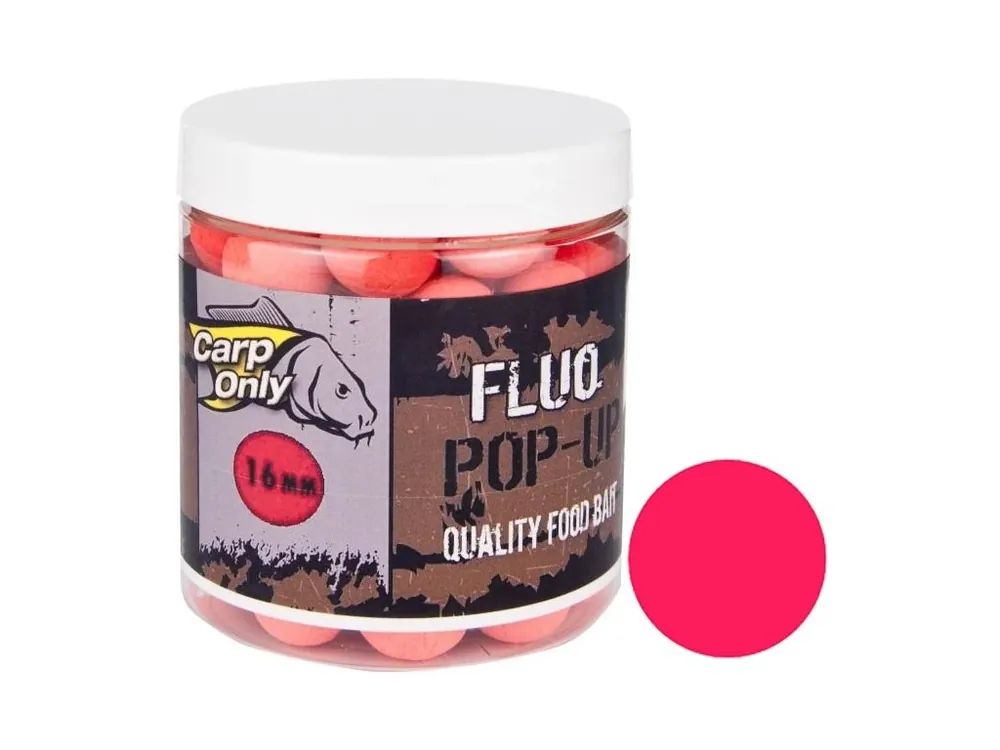 Plovoucí boilies Carp Only Fluo Pop Up Red 100 g Autentický