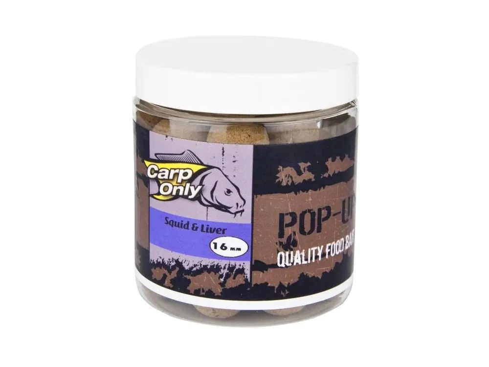 Akce Plovoucí boilies Carp Only Pop Up Squid & Liver 80 g