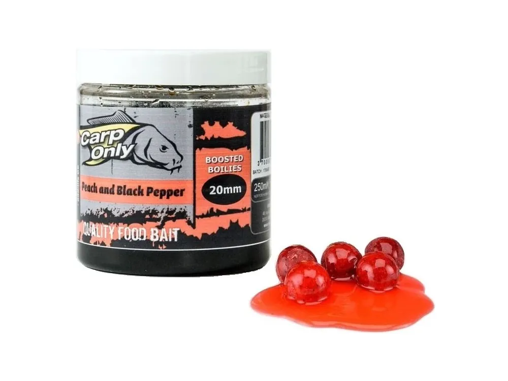 Boilies v dipu Carp Only Peach & Black Pepper 250 ml Nejlepší Volba