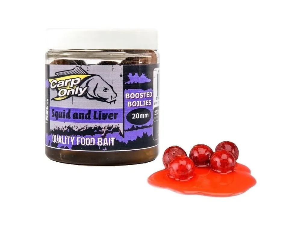Nejlepší Cena Boilies v dipu Carp Only Squid & Liver 250 ml