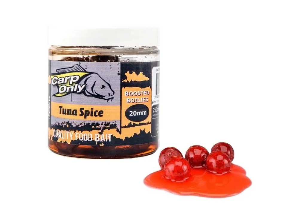 Cenový Hit Boilies v dipu Carp Only Tuna Spice 250 ml