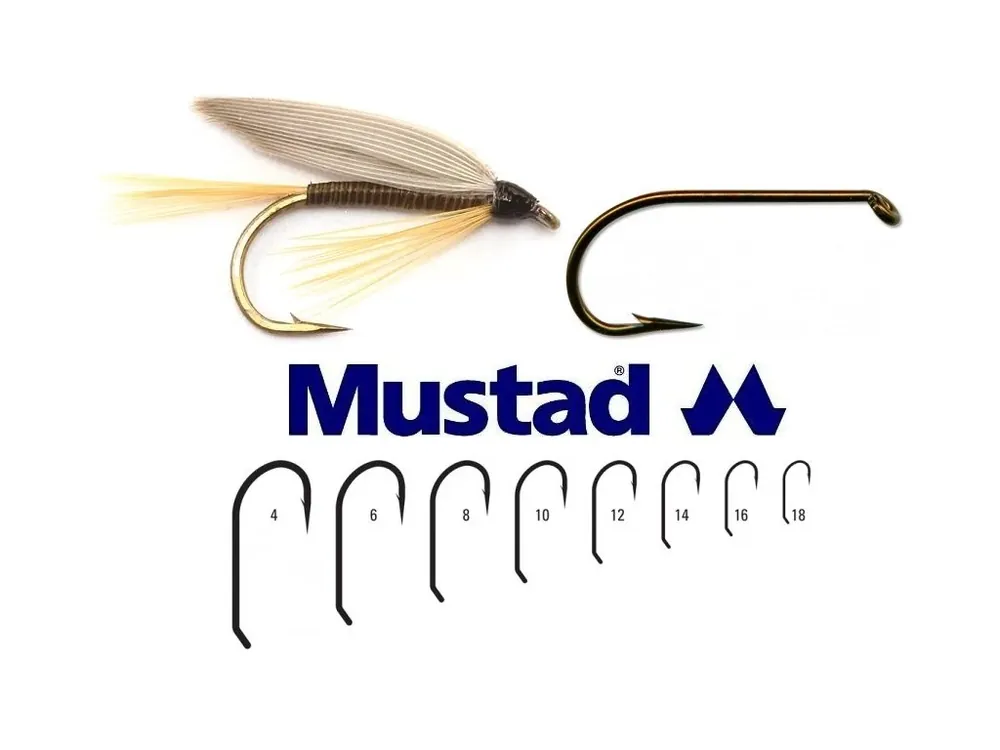 Super Cena Mustad muškařské háčky Long Nymph Fly Hook R72 - 25 ks
