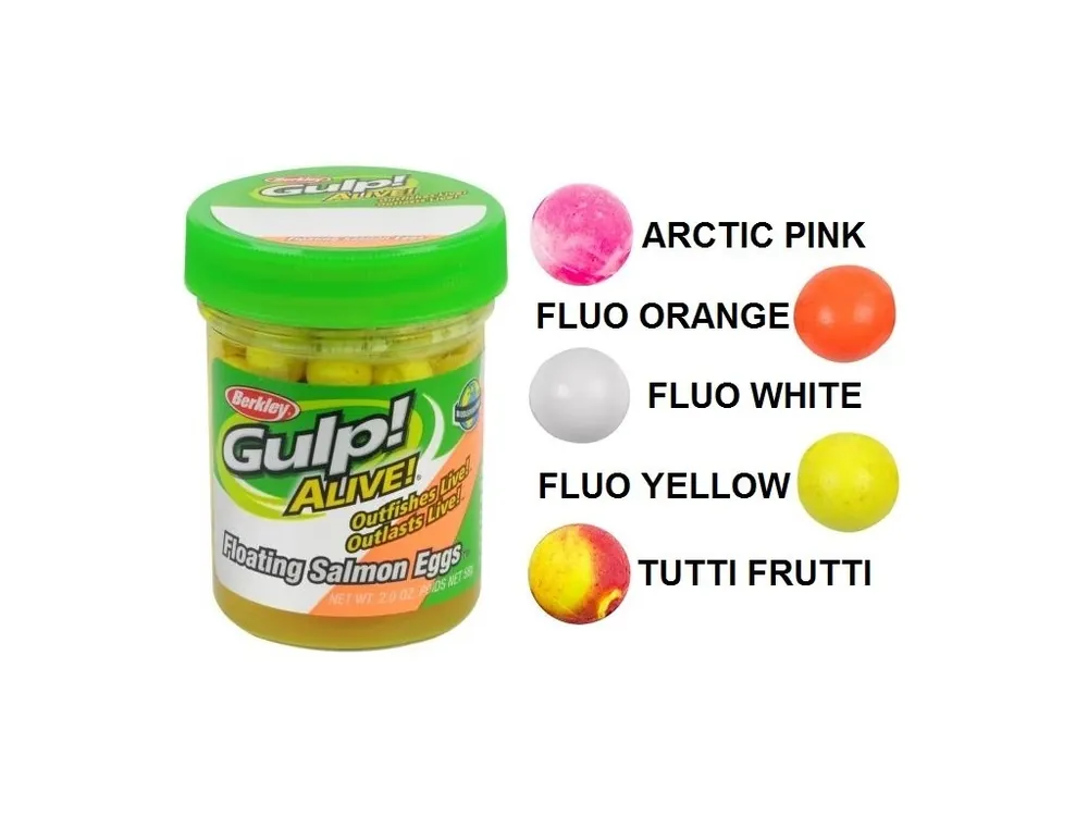 Novinka Berkley Gulp Alive Floating Salmon Eggs lososové jikry 9 mm - 59 g