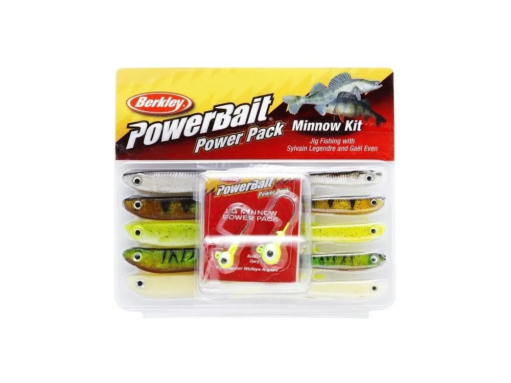 Odeslání Ihned Berkley PowerBait Minnow Power Pack sada smáčků 7,5 cm/10 cm + jigové hlavičky