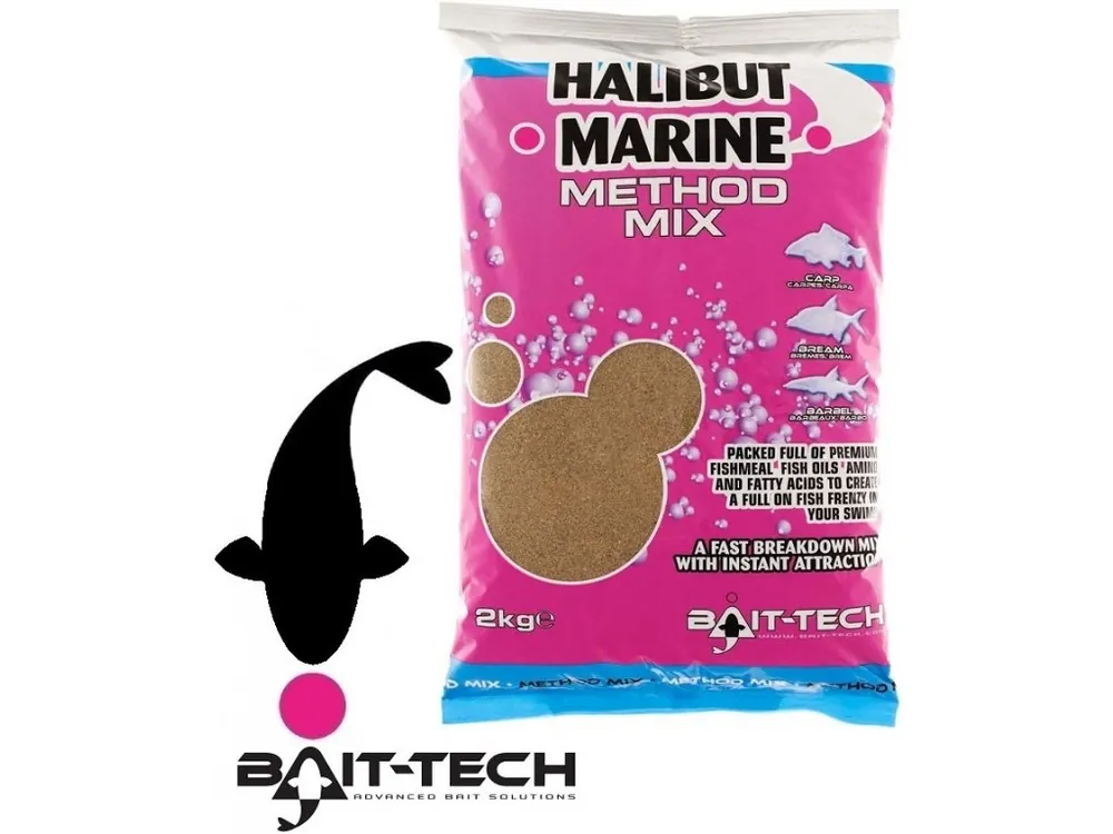 Cenový Hit Bait-Tech krmítková směs Halibut Marine Method Mix - 2 kg