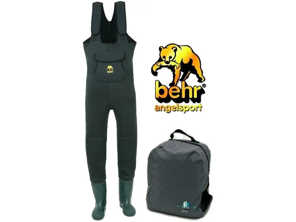 Behr brodící kalhoty MAX High Back Neopren Wathose 4 mm Profilsohle Sleva