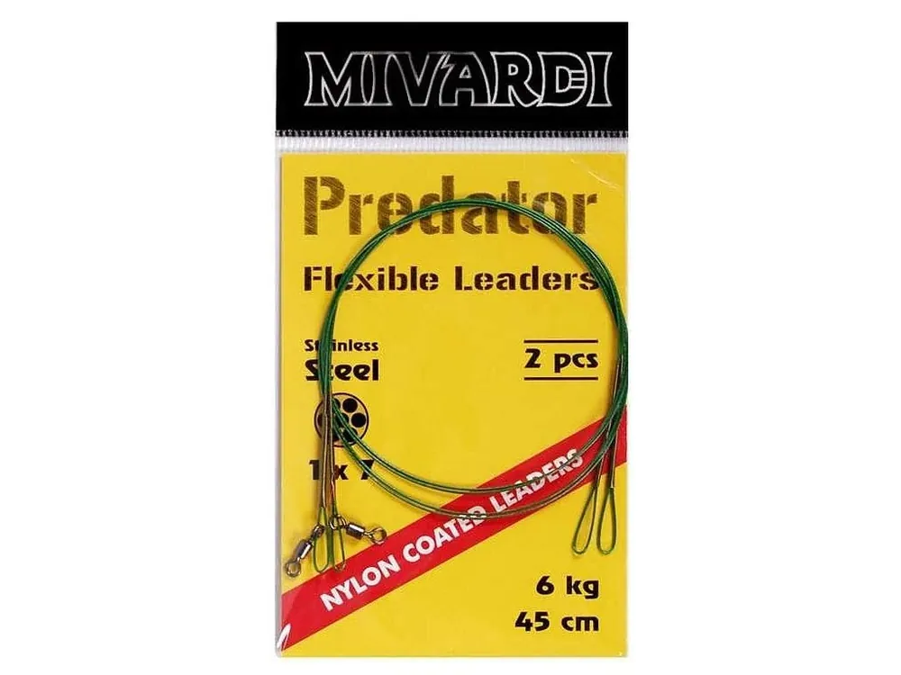 Mivardi Predator ocelové lanka s obratlíkem a očkem - 2 ks Top Prodej