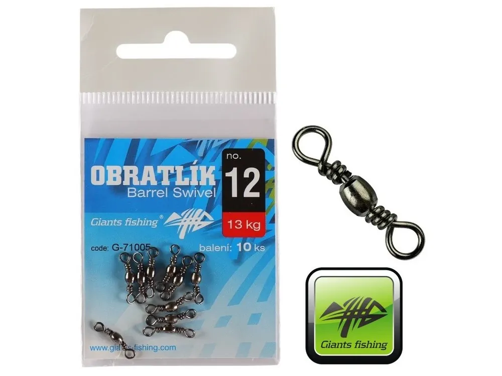 Obratlíky Giants Fishing Barrel Swivel - 10 ks Horká Nabídka