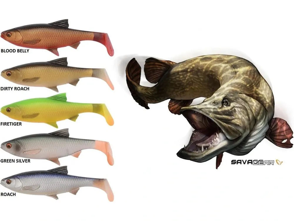 Gumové nástrahy Savage Gear 3D LB River Roach Paddletail 18 cm/70 g Nízká Cena