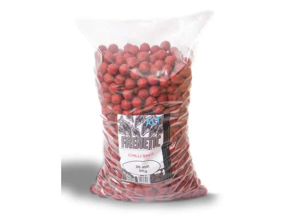 Nová Kolekce Boilies Carp Only Frenetic A.L.T Chilli Spice 5kg