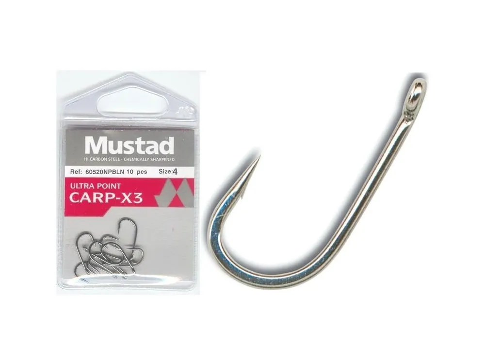 Háčky Mustad Carp-X3 - 10 ks Víkendová Akce