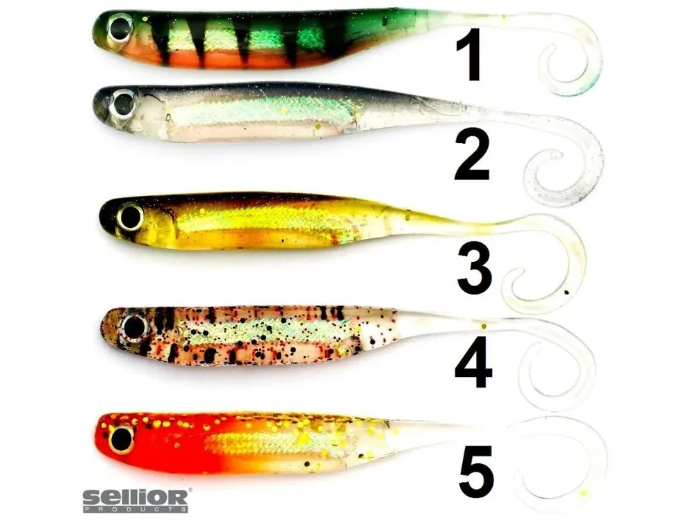 Cenový Hit Umělé vláčecí nástrahy SELLIOR Smag Tail Shad 7,5cm