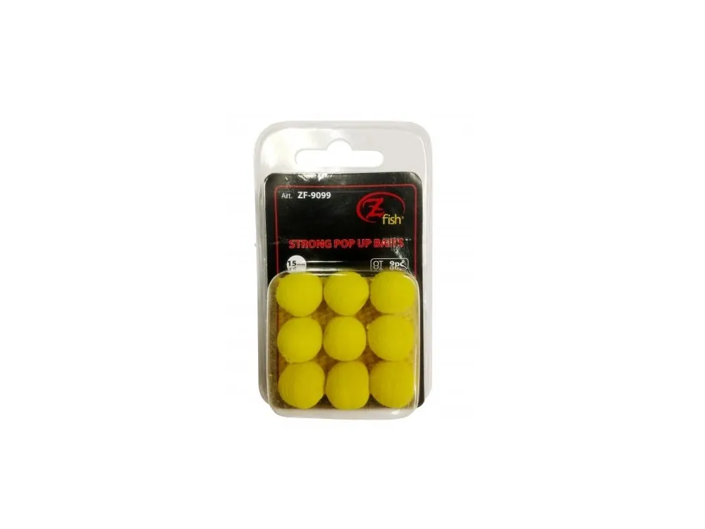 Novinka Zfish pěnová nástraha Foam Pop Up Baits Yellow 15 mm