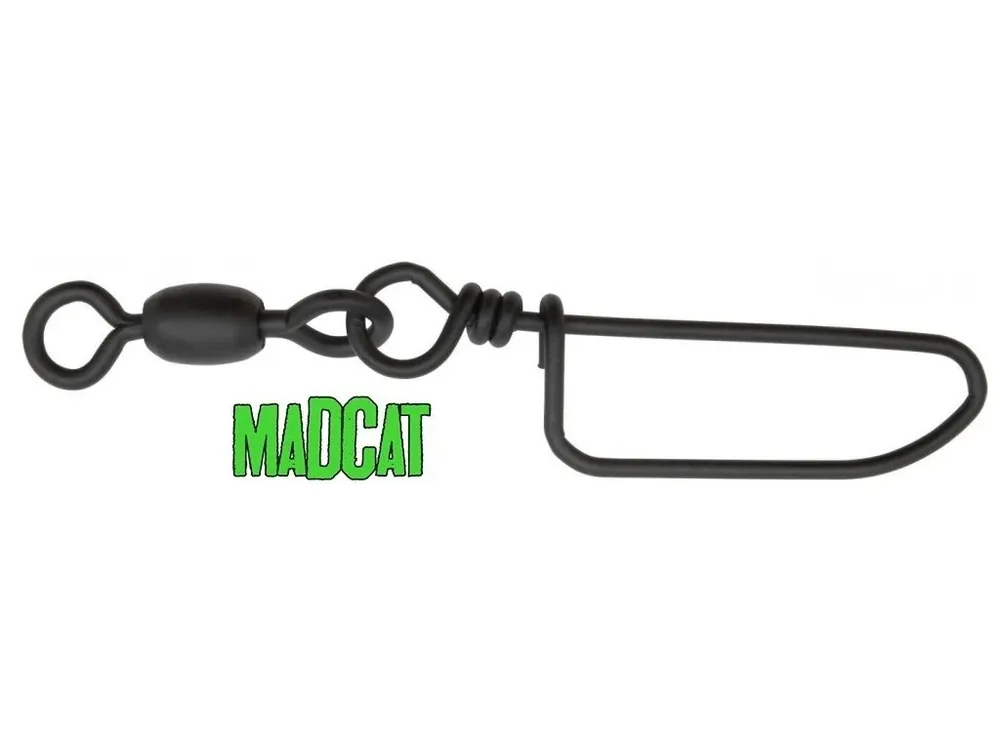 Obratlík s karabinou pevnostní MAD CAT Power Swivels + Snap 100kg Akční Cena