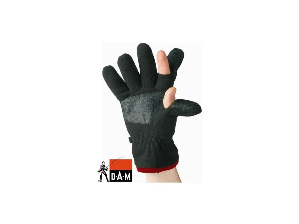 Rukavice zimní DAM Fleece černé Sleva
