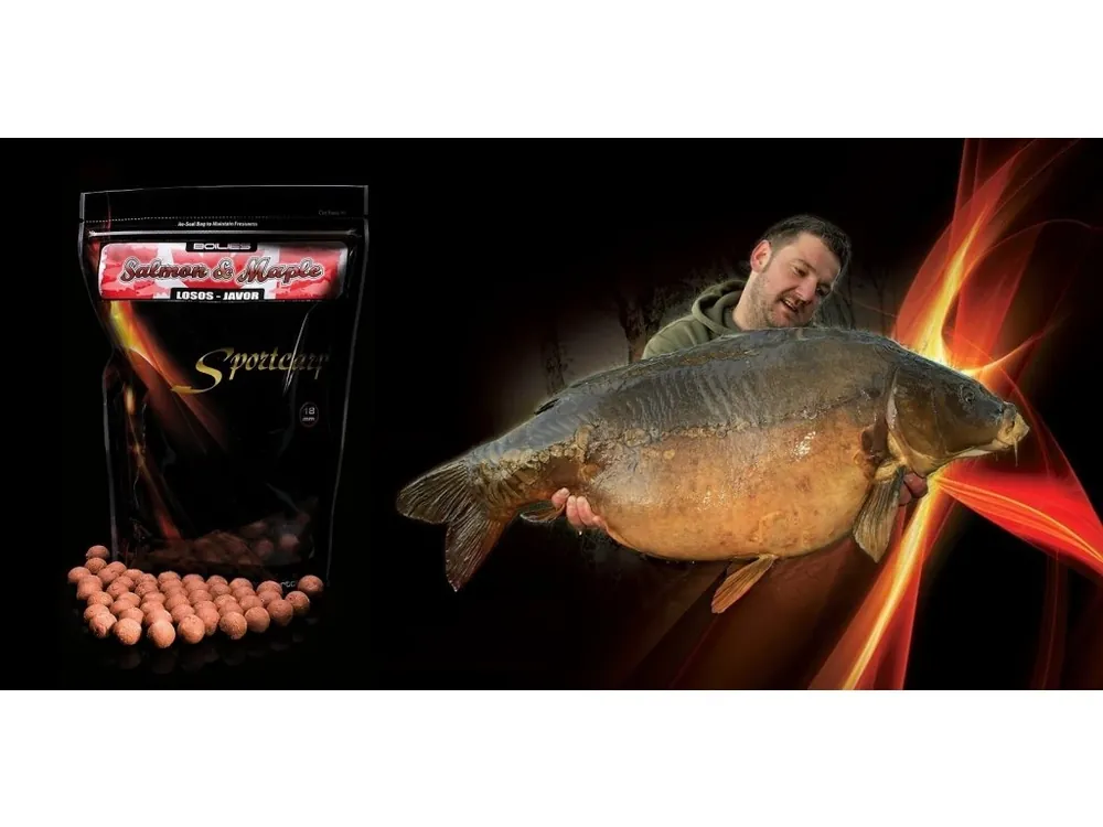 Sezónní Sleva Sportcarp boilies Salmon Maple 1 kg
