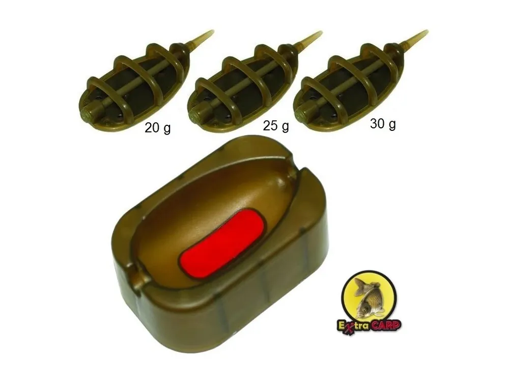 Extra Carp Method Feeder in line set 20, 25, 30 g + formička Vysoce Kvalitní