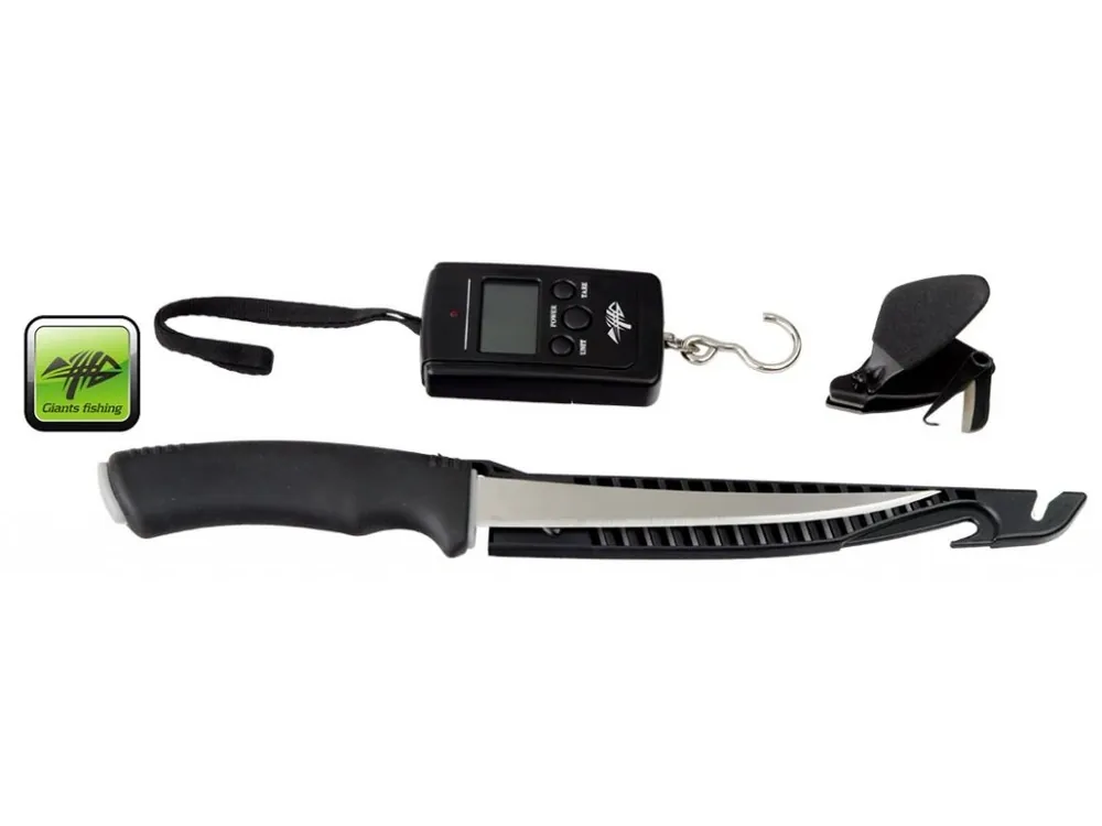 Must-Have Giants Fishing filetovací sada - nůž, váha a cvakátko Combo Specialist