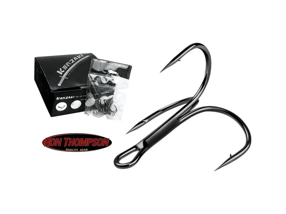 Zlevněný Trojháček Ron Thompson Kenzaki Hi-steel Treble Hook - 10 ks