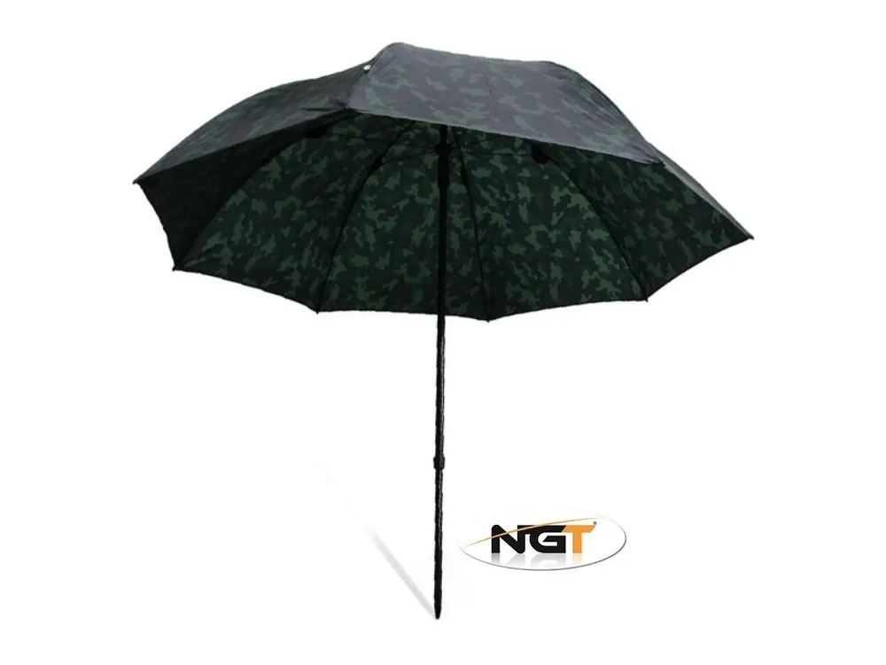 NGT deštník Camo Brolly 2,20 m Vysoce Kvalitní