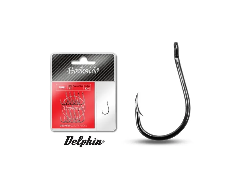 Háčky Delphin HKD Chinu Ring BN / 10+1 ks Víkendová Akce