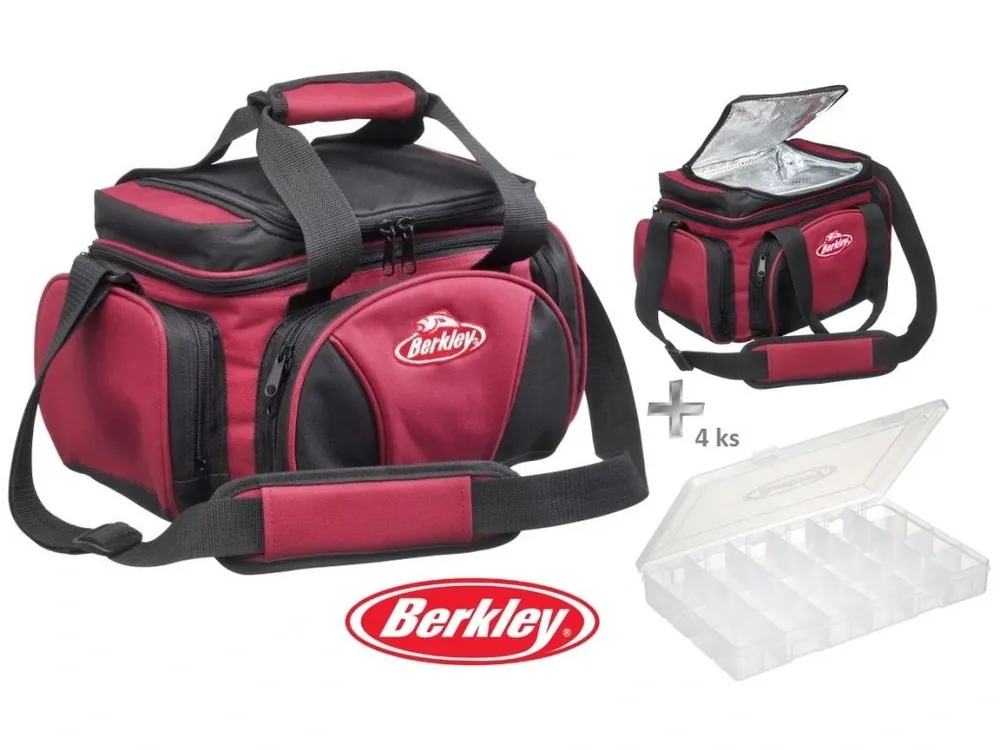 Akce Berkley taška System Bag 2015 Red/Black L + 4 krabičky