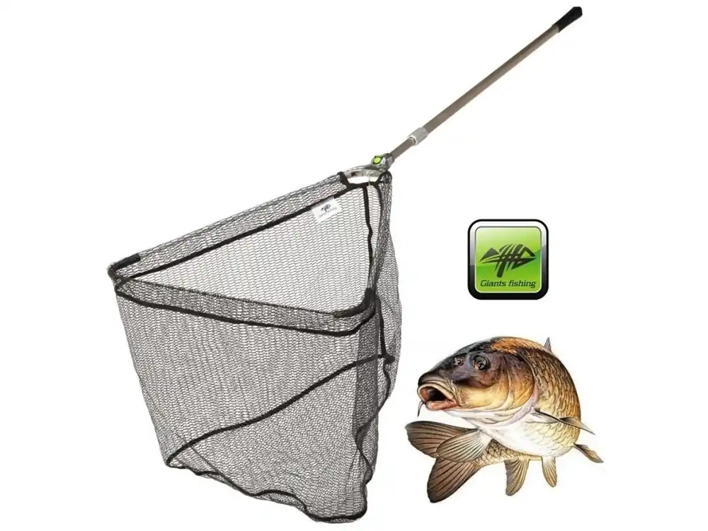Tovární Cena Giants Fishing podběrák Strong Alu Rubber Landing Net 2,5 m/70 x 70 cm