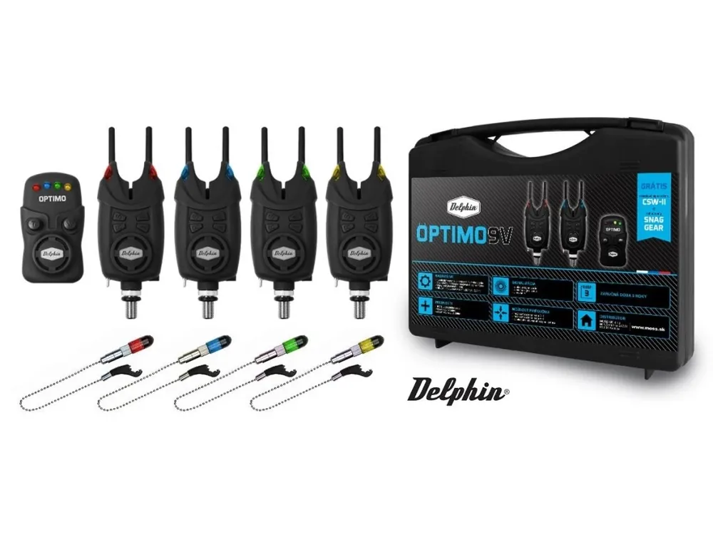 Finální Výprodej Delphin Optimo 9V + CSWII + Snag 4+1 sada signalizátorů