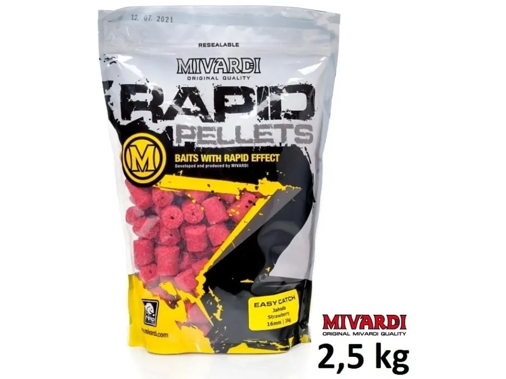Mivardi pelety Rapid Easy Catch Jahoda 2,5 kg Víkendová Akce