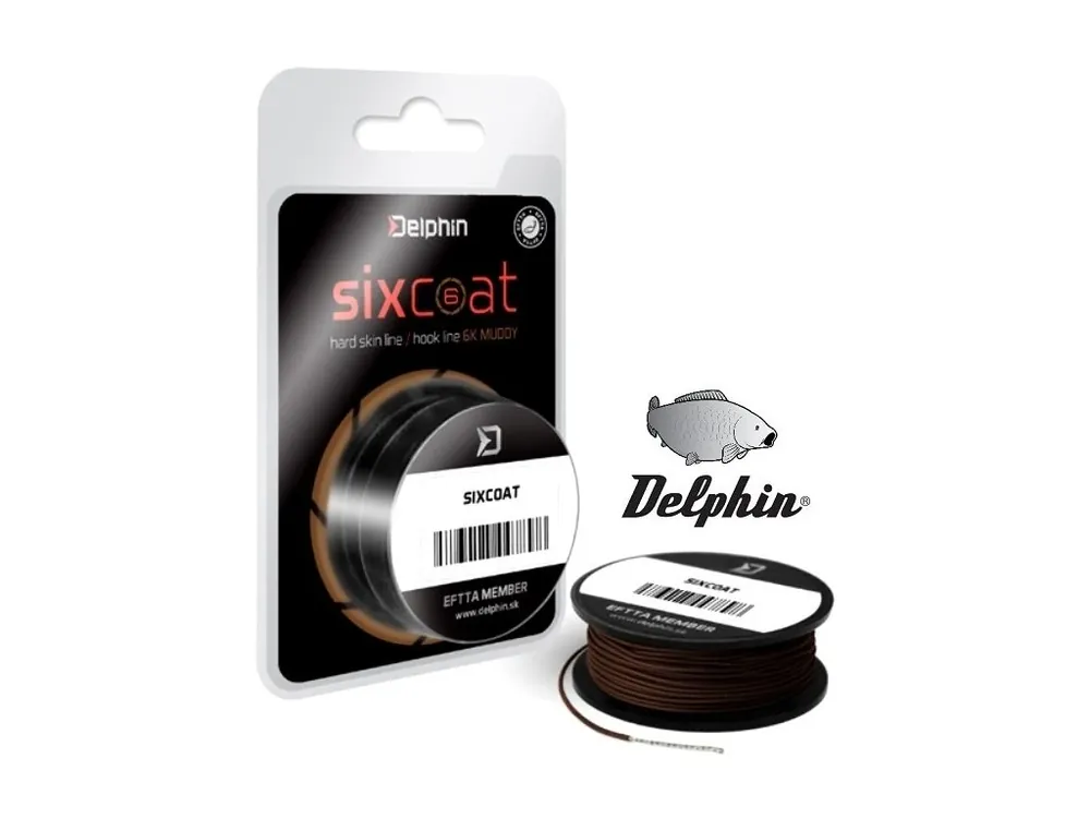 Oblíbený Delphin Skin Line Sixcoat Muddy návazcová šňůra 25 lbs