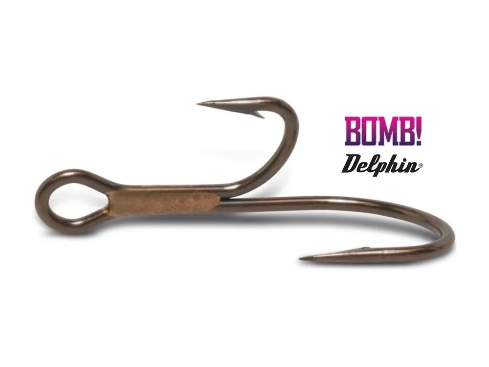 Vysoce Kvalitní Delphin dvojháčky BOMB! MultiHook Double - 6 ks