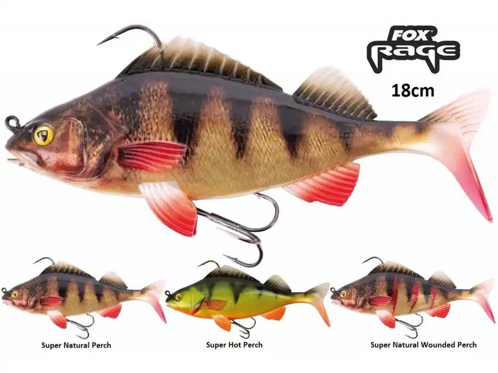 Nejprodávanější FOX Rage gumová nástraha Replicant Realistic Perch 18 cm/85 g