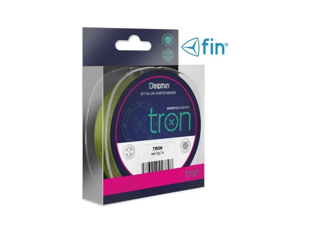 FIN pletená šňůra TRON zelená - 1000 m Dokud Zásoby Vydrží
