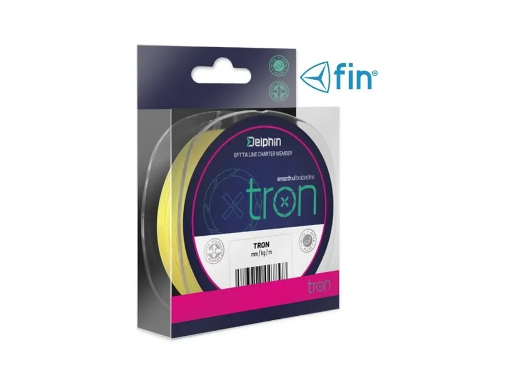 Jen Po Omezenou Doba FIN pletená šňůra TRON fluo žlutá - 300 m