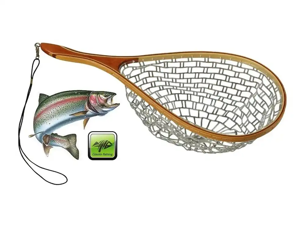 Bezpečná Platba Giants Fishing podběrák Spin Wood Landing Net
