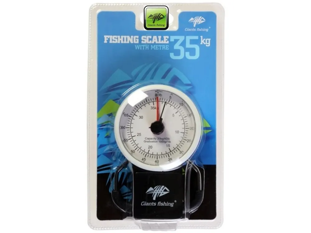 Zlevněný Giants Fishing váha s metrem Fishing Scale 35 kg