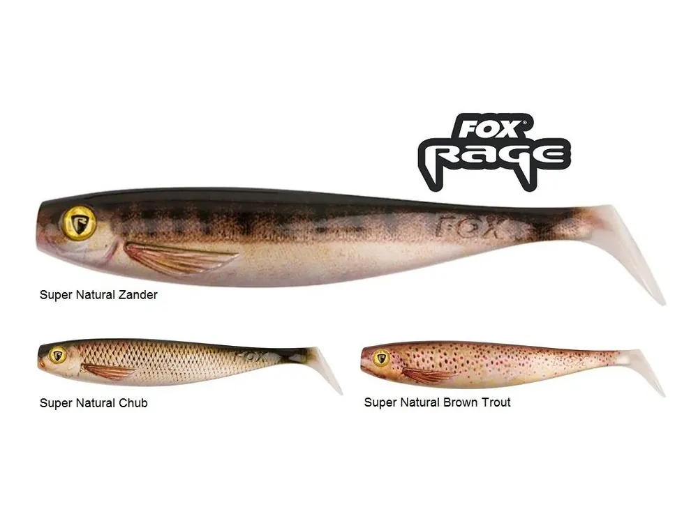 Cenová Bomba FOX Rage gumové nástrahy Pro Shad Super Natural 23 cm