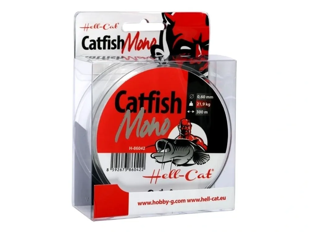 Hell-Cat vlasec Catfish Mono Clear 300 m Výprodej