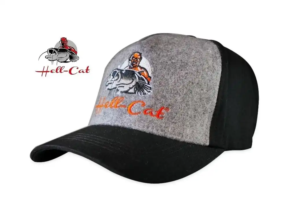 Sezónní Sleva Hell-Cat kšiltovka Black/Grey s logem