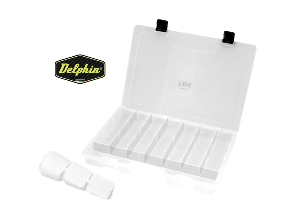 Krabička Delphin TBX One 350-8P Clip - 350 x 250 x 38 mm Značkový