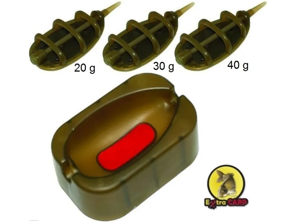 Super Cena Extra Carp Method Feeder in line set 20, 30, 40 g + formička