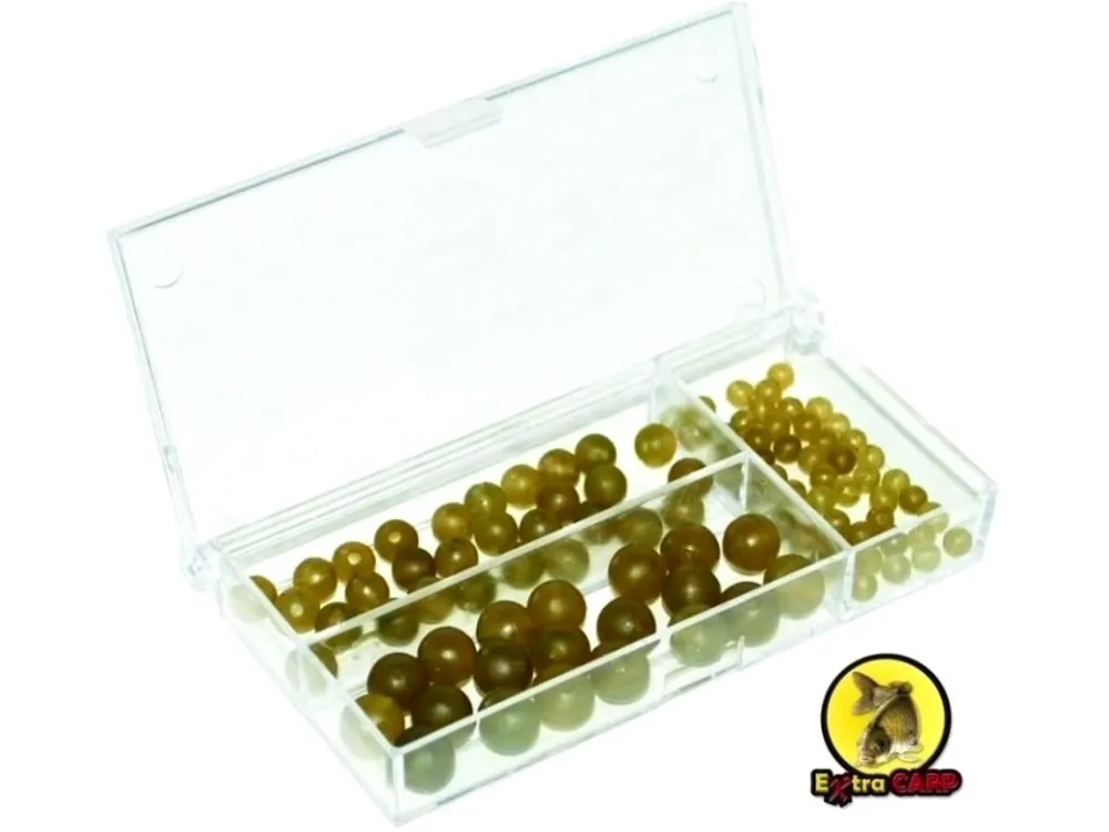 Extra Carp Rubber Beads Set gumové korálky - 100 ks Omezená Nabídka