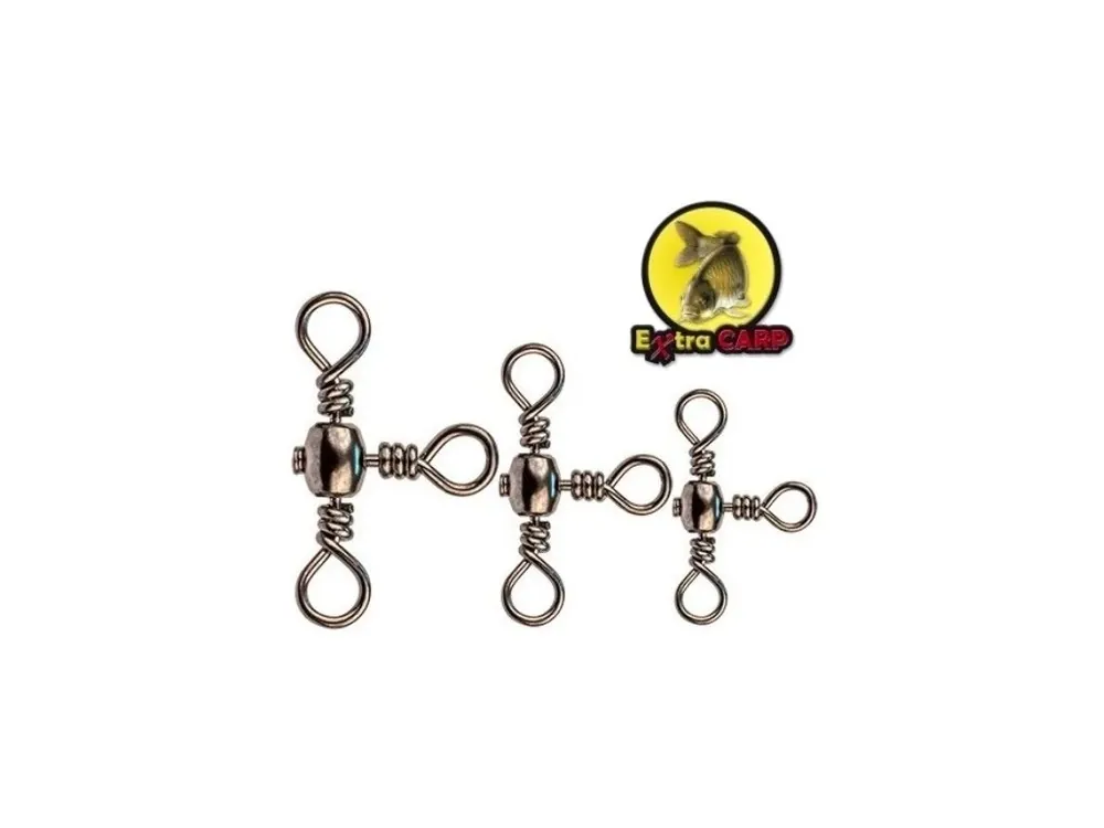 Extra Carp trojobratlík Swivel Cross Line - 10 ks Horká Nabídka