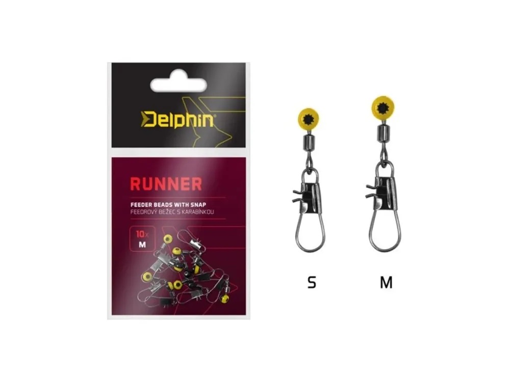 Top Prodej Feedrový bežec s karabinkou Delphin Runner - 10 ks
