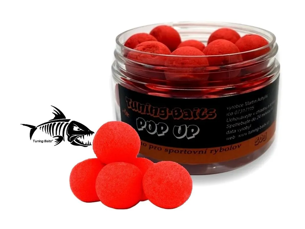 Tuning Baits plovoucí boilies Pop Up Rudý Ďábel 50g Akční Nabídka