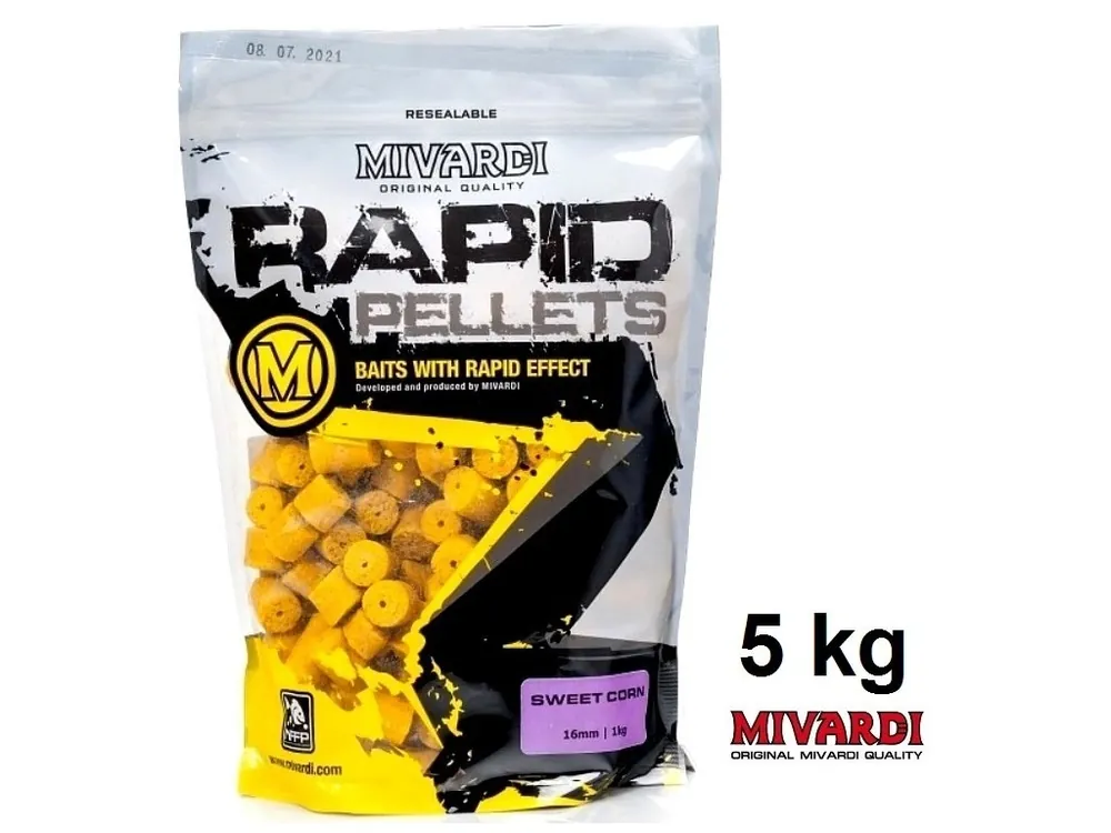 Sleva Mivardi pelety Rapid SweetCorn 5 kg