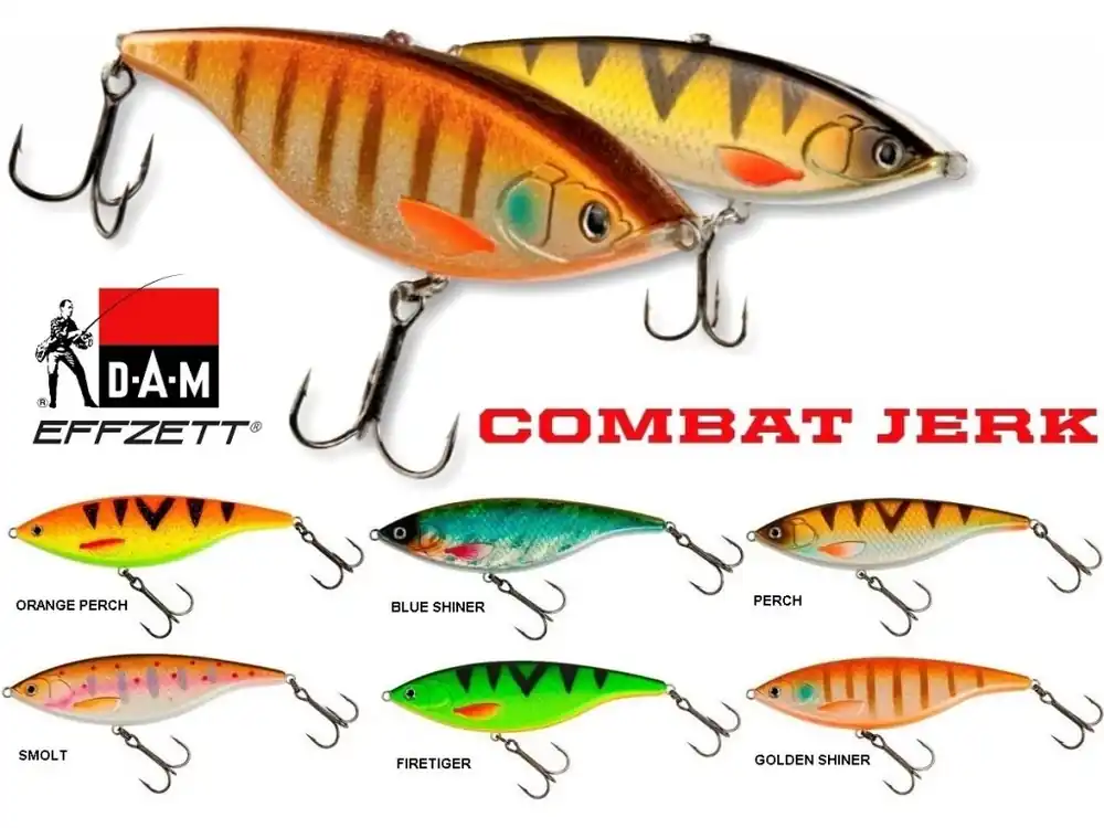 Wobler DAM Effzett Combat Jerk 8 cm/12 g Zlevněný