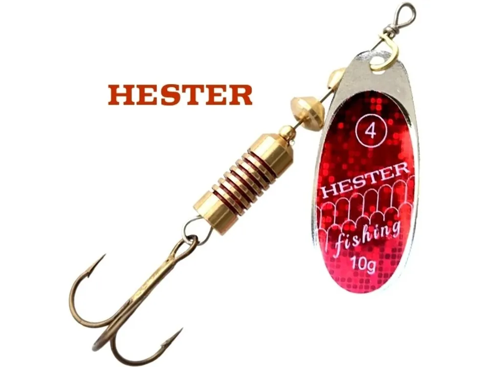 Hester Fishing rotační třpytka Ospray Red Holo Nová Kolekce