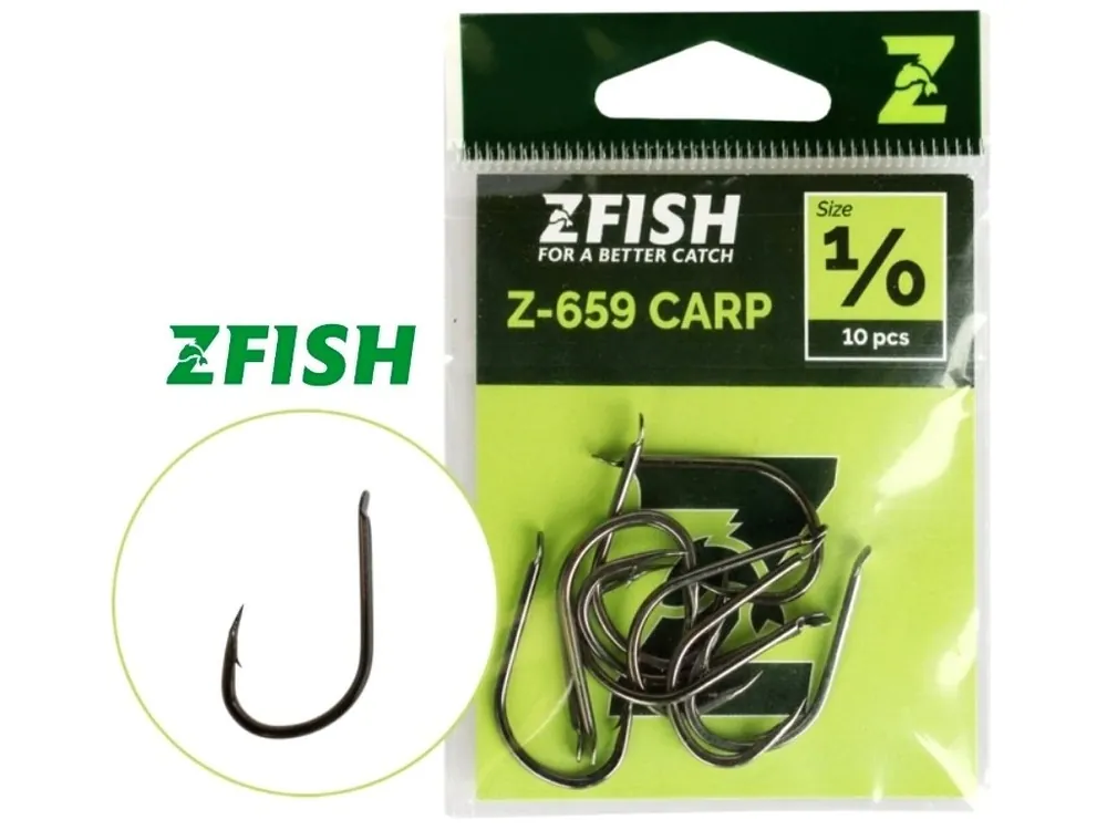 Dokud Zásoby Vydrží Zfish háčky Carp Hooks Z-659 - 10 ks